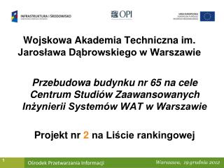 Wojskowa Akademia Techniczna im. Jarosława Dąbrowskiego w Warszawie