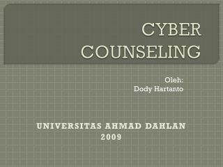 CYBER COUNSELING