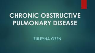 CHRONIC OBSTRUCTIVE PULMONARY DISEASE