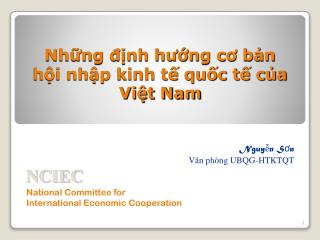 Những định hướng cơ bản hội nhập kinh tế quốc tế của Việt Nam