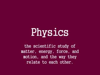 Physics