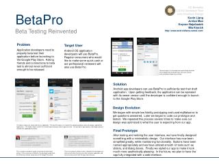 UC Berkeley CS160 Semester Year User Interface Design