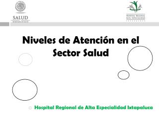 Niveles de Atención en el Sector Salud
