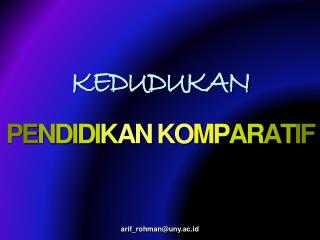 PE N DI DI K AN KO MP AR AT IF