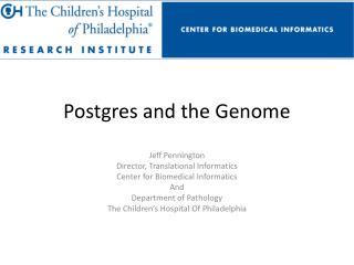 Postgres and the Genome