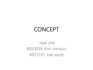 CONCEPT