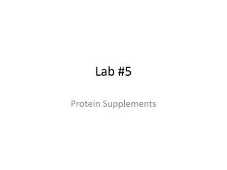 Lab #5