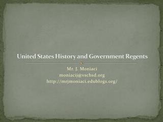 United States History and Government Regents