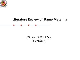 Literature Review on Ramp Metering