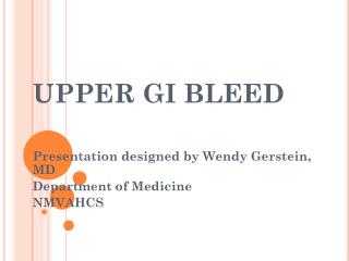 UPPER GI BLEED