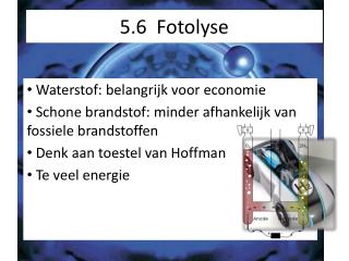5.6 Fotolyse