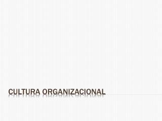 Cultura organizacional