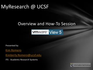 MyResearch @ UCSF