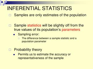 INFERENTIAL STATISTICS