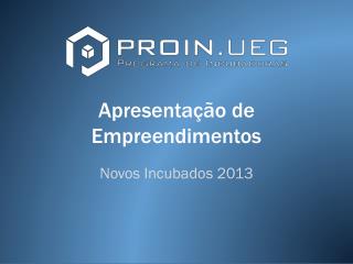 Apresentação de Empreendimentos