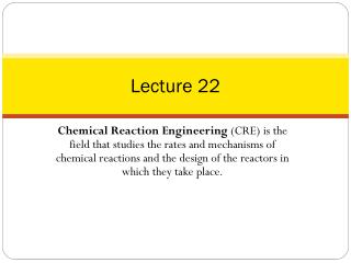 Lecture 22