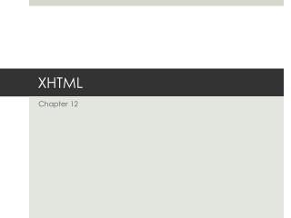 XHTML