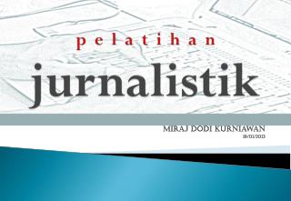 p e l a t i h a n jurnalistik