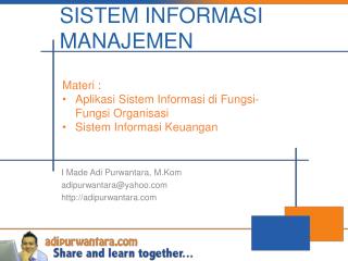 SISTEM INFORMASI MANAJEMEN