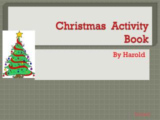 Christmas Activity Book