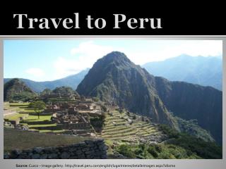 Travel to Peru