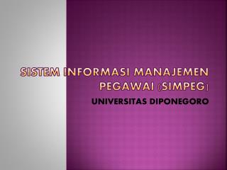 SISTEM INFORMASI MANAJEMEN PEGAWAI (SIMPEG)