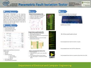 Parametric Fault Isolation Tester