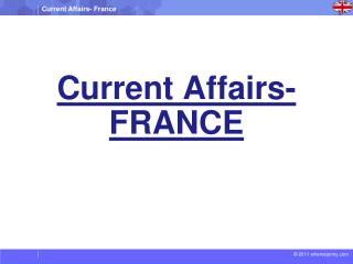 Current Affairs- FRANCE