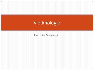 Victimologie