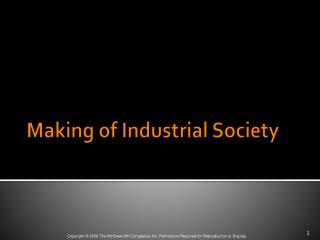 Making of Industrial Society