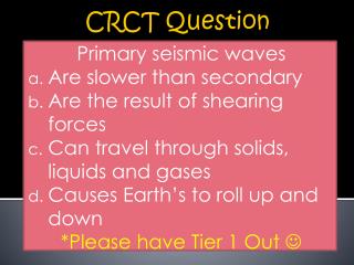 CRCT Question