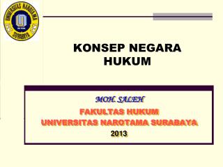 KONSEP NEGARA HUKUM