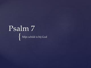 Psalm 7