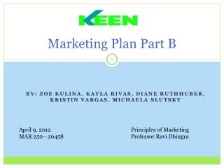 Marketing Plan Part B