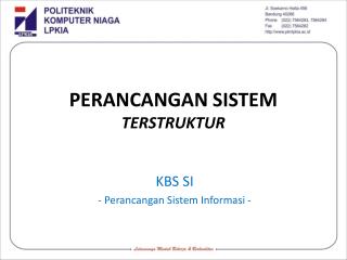 PERANCANGAN SISTEM TERSTRUKTUR