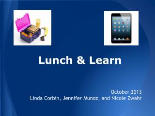 Lunch &amp; Learn