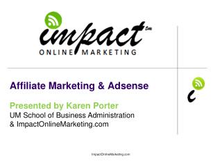 Affiliate Marketing &amp; Adsense