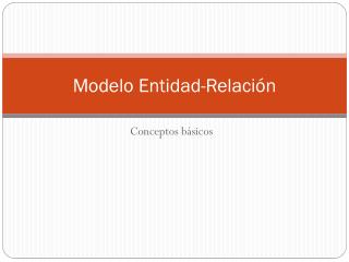 Modelo Entidad-Relación