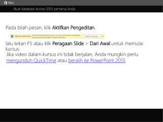 Buat database Access 2013 pertama Anda