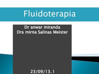 Fluidoterapia