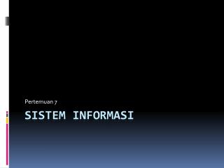 Sistem informasi