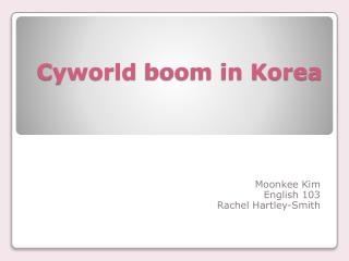 Cyworld boom in Korea