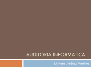 Auditoria informatica