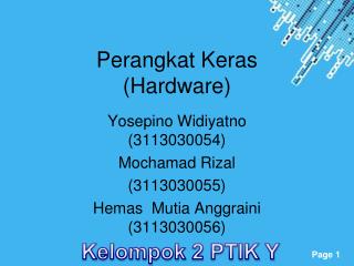 Perangkat Keras (Hardware)