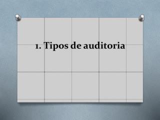 1. Tipos de auditoria