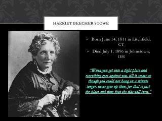 Harriet Beecher Stowe