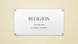 RELIGION