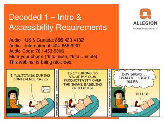 Decoded 1 – Intro &amp; Accessibility Requirements