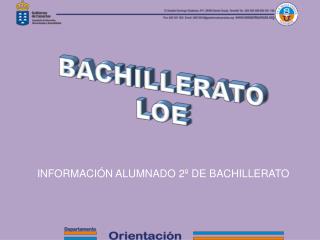 BACHILLERATO LOE