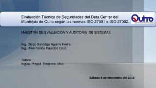 Sábado 9 de noviembre del 2013